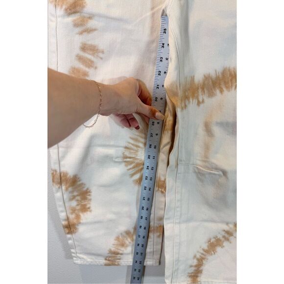NWOT We The Free People Osaka Tie Dye Relaxed Straight Leg Harem Jeans Womens 29 - Picture 9 of 10